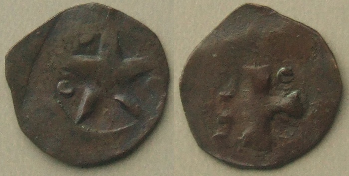 Denmark Christopher II Civil War Coinage pfennig 1319 - 32